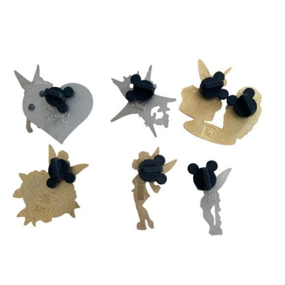 Disney Pins Tinker Bell Enamel Pin Set 2003-2007 Set of 6 - Picture 3 of 11